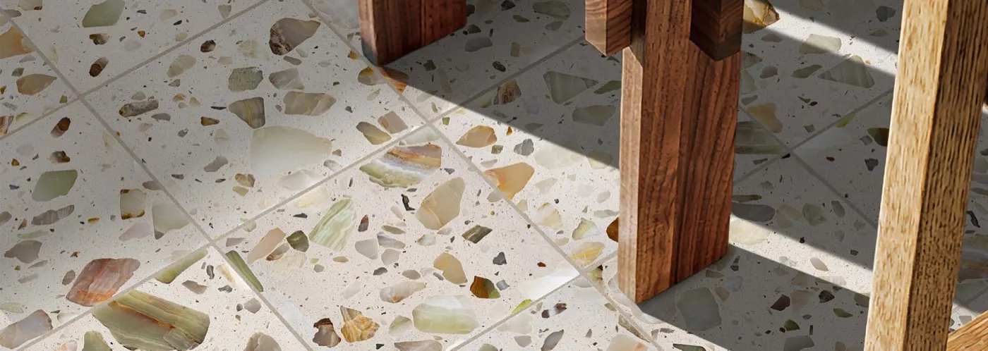 Terrazzo Twist installed