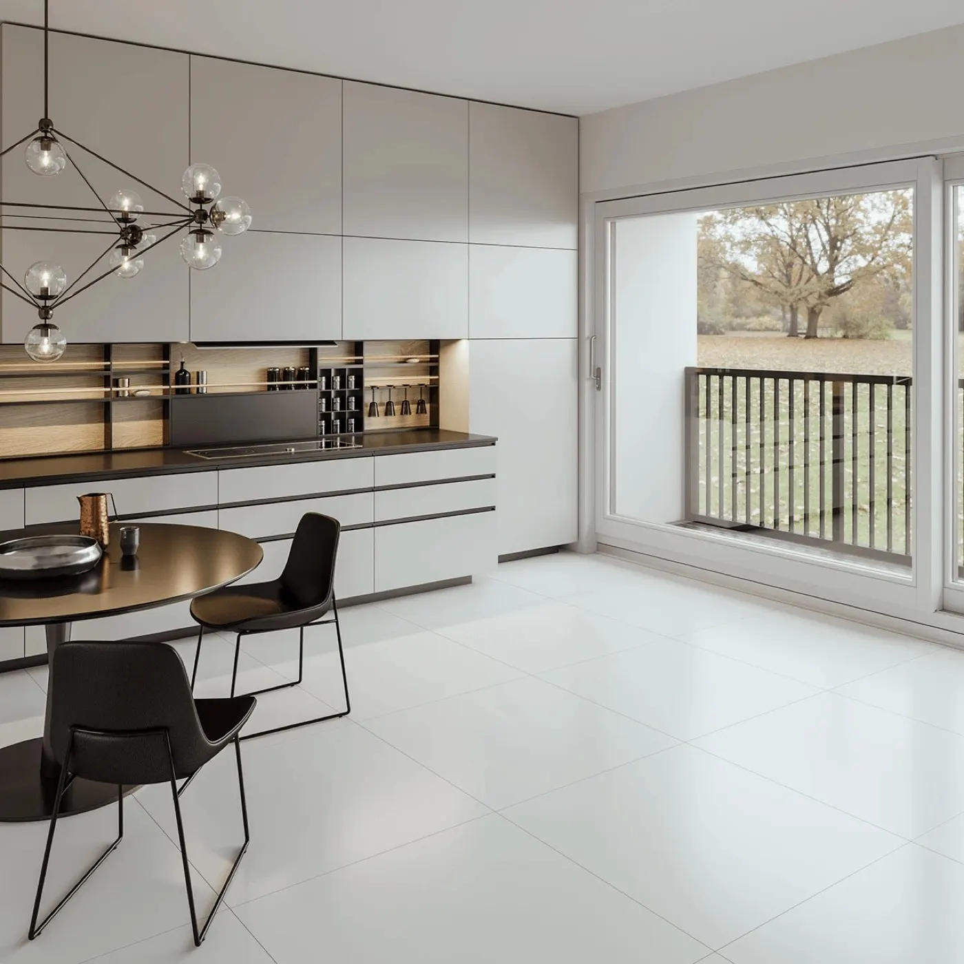 White Glazed installed