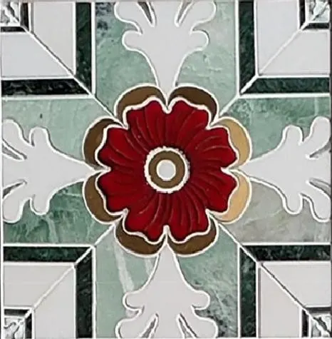 Dahlia cloisonné mosaic