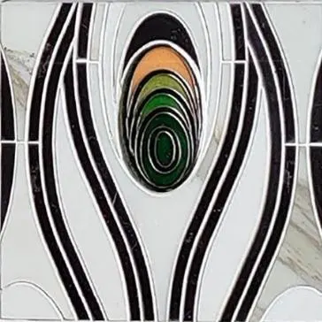 Iris cloisonné mosaic