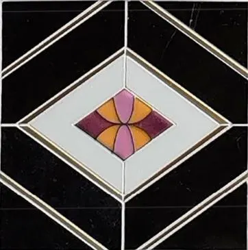 Lozenge cloisonné mosaic