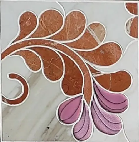 Paisley cloisonné mosaic