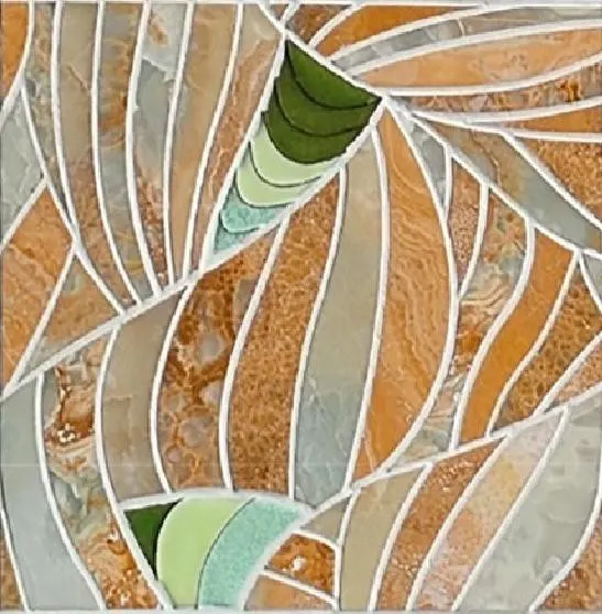 Plume cloisonné mosaic