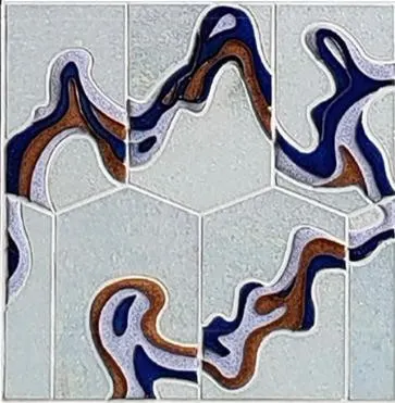 Streamer cloisonné mosaic