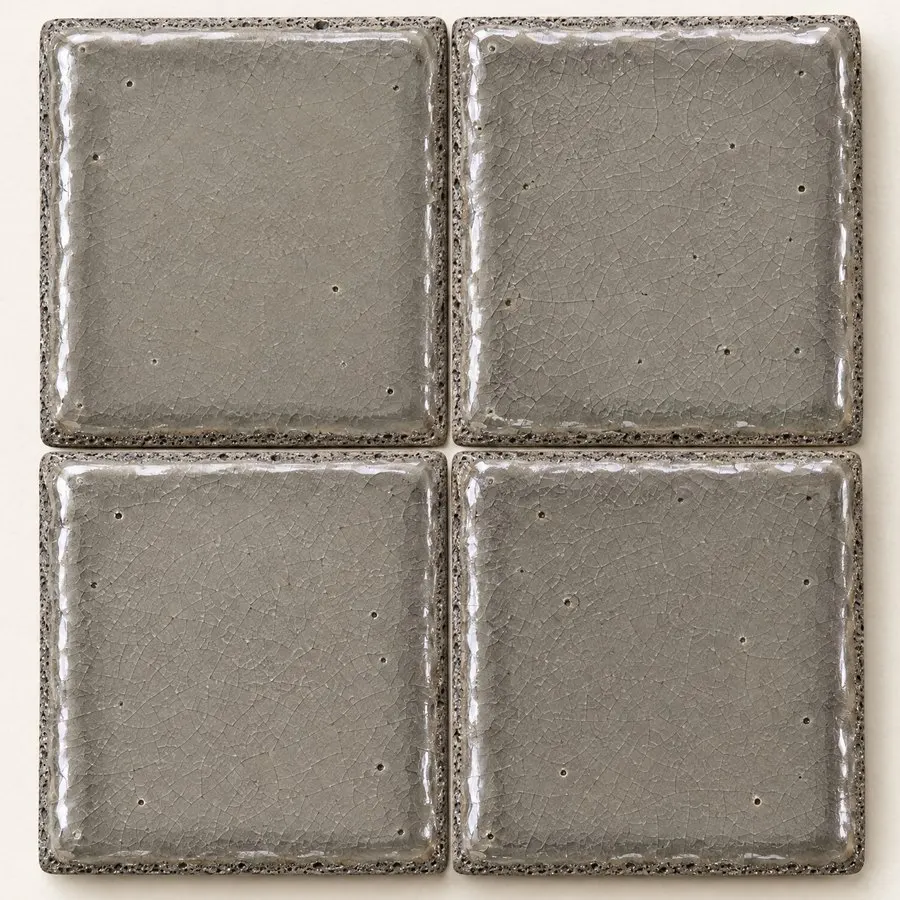 Fog glazed lava stone tile