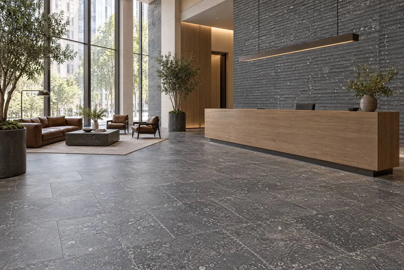 Belgian Blue limestone