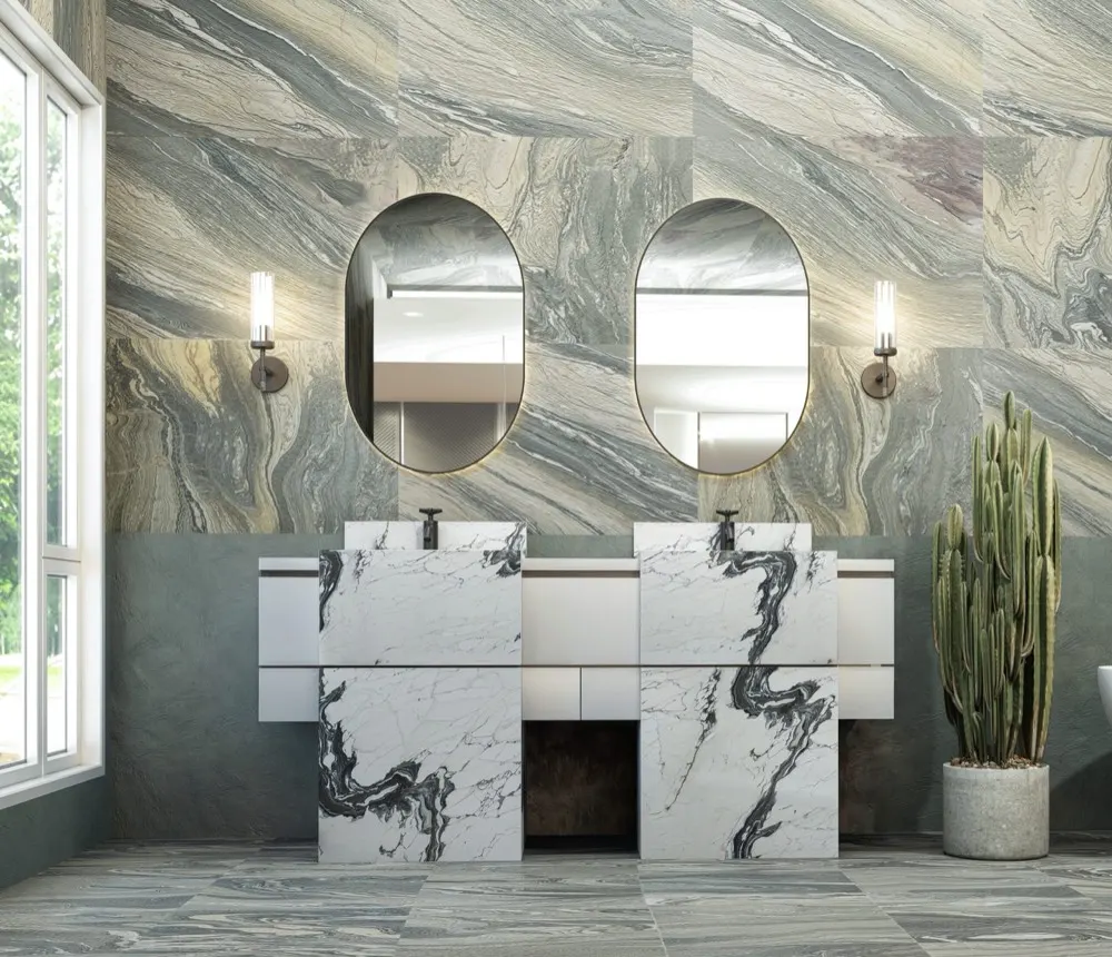 Cipollino marble tiles