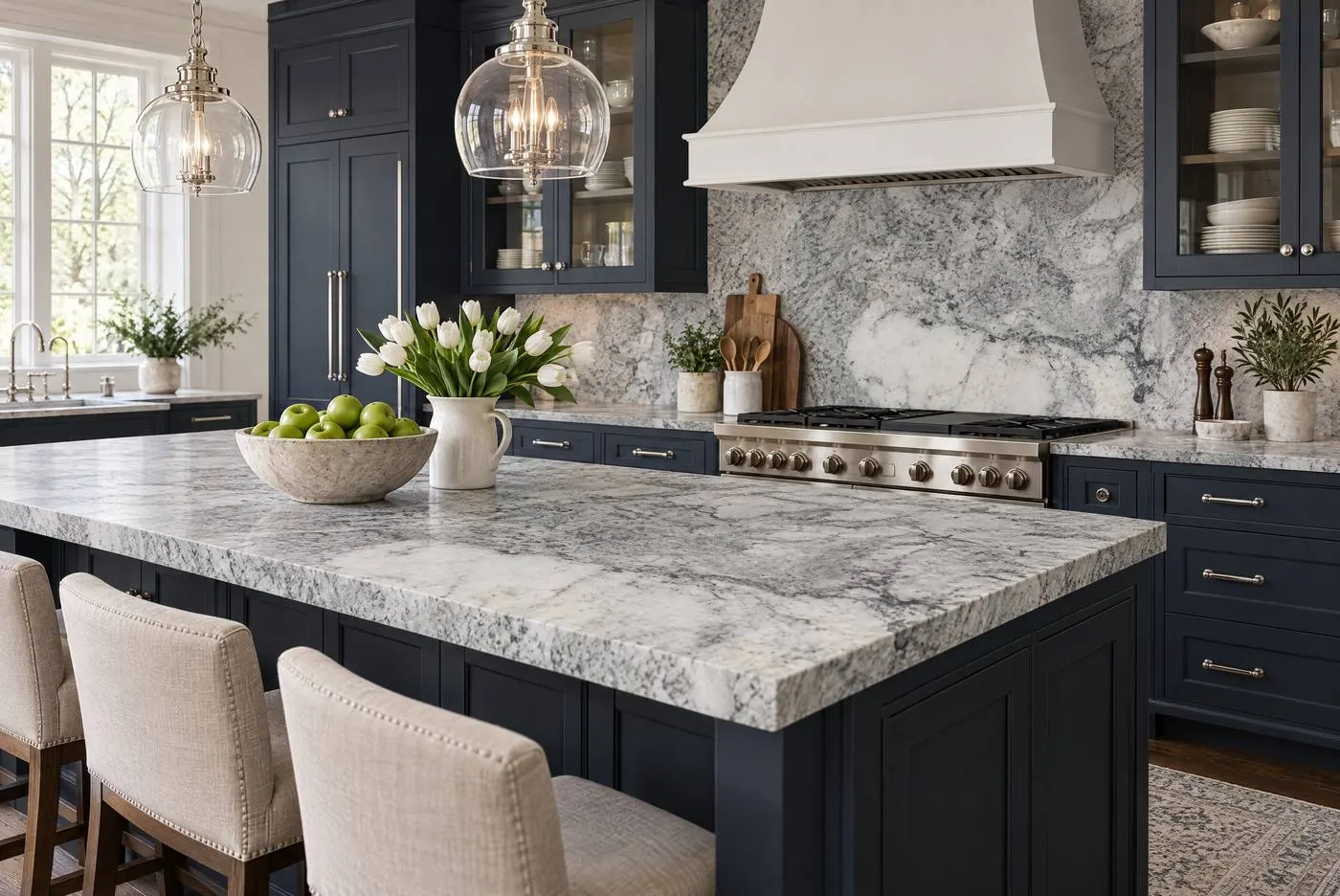 Crystal Gray marble