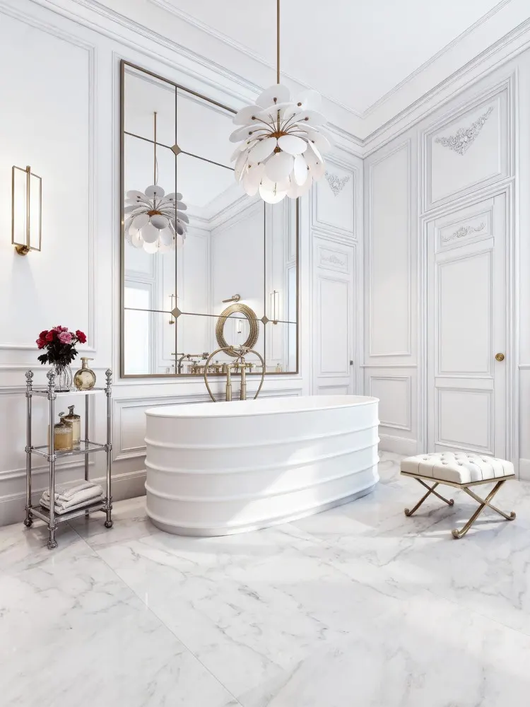 Dynasty White marble tiles