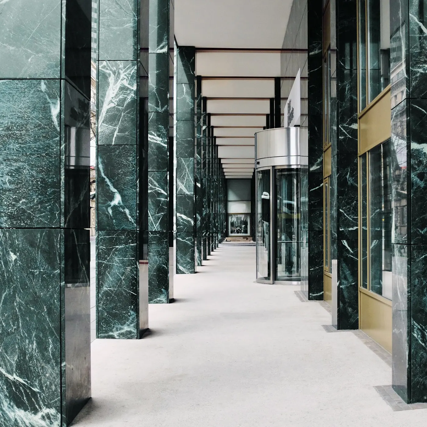 Empress Green marble installed