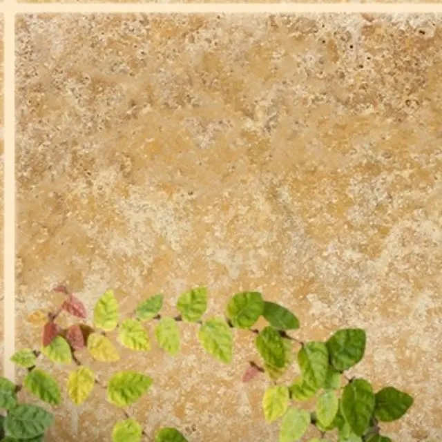 Golden Sienna travertine
