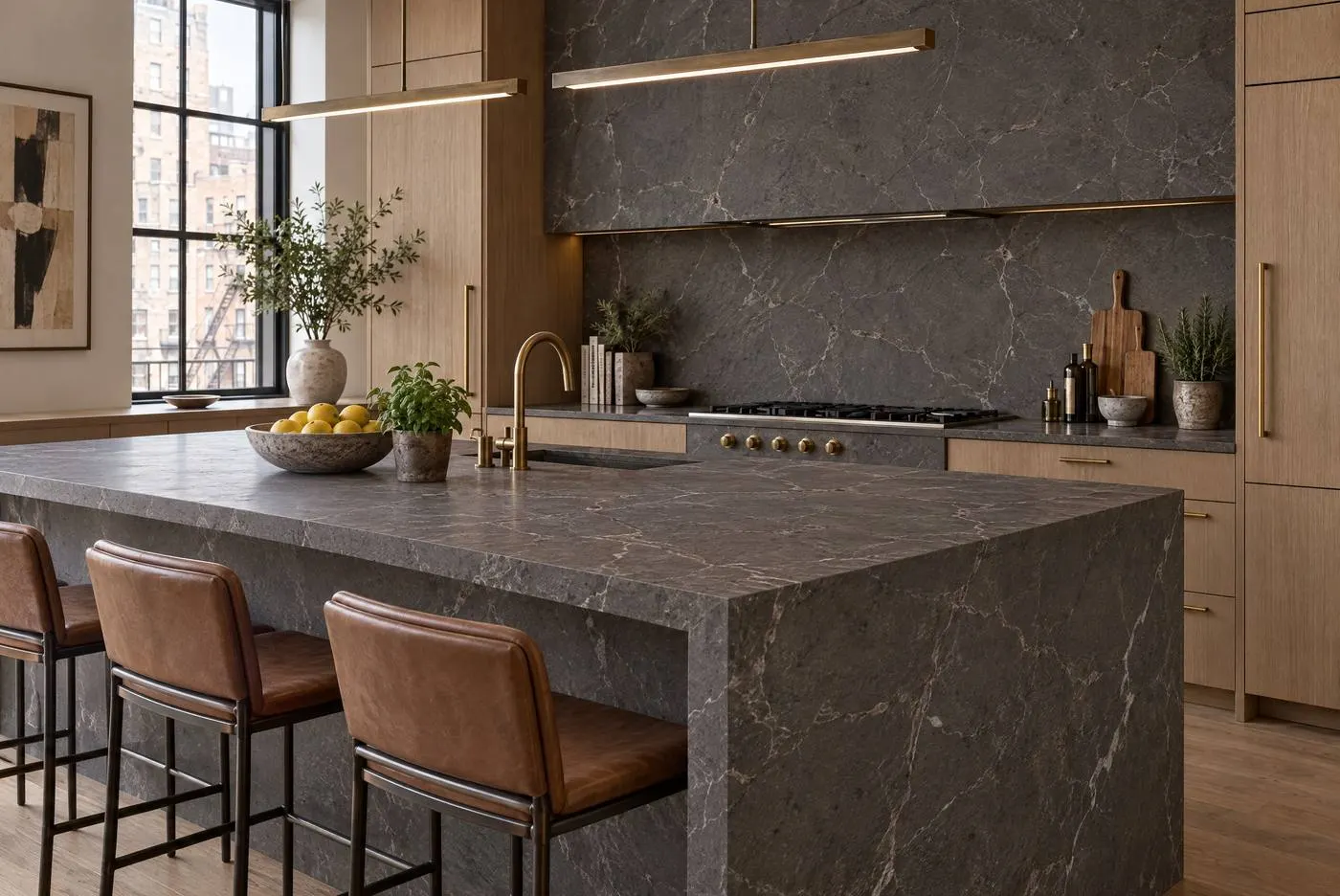 Graphite marble