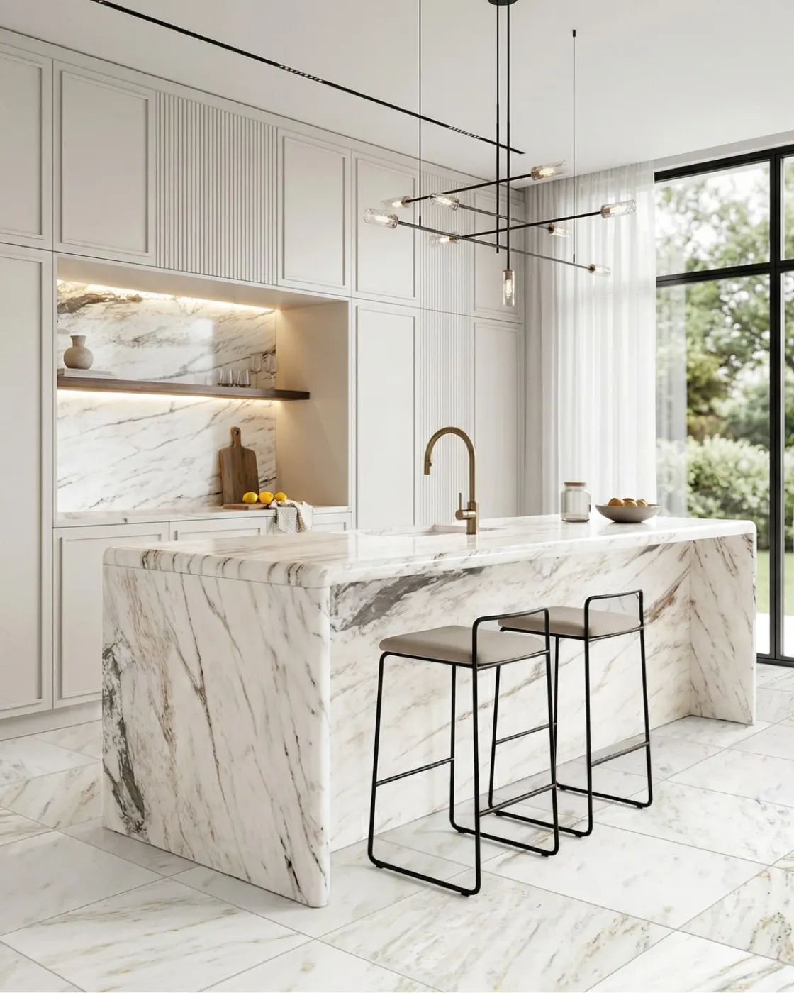 Imperial Danby marble installed