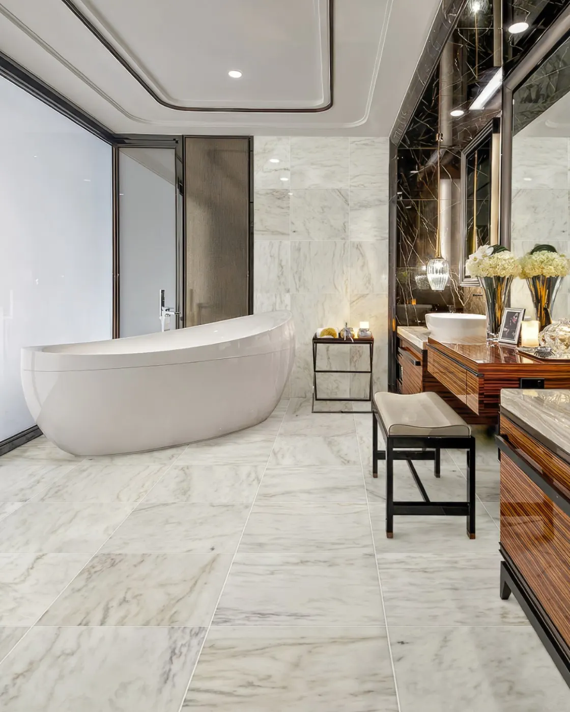 Imperial Danby marble installed