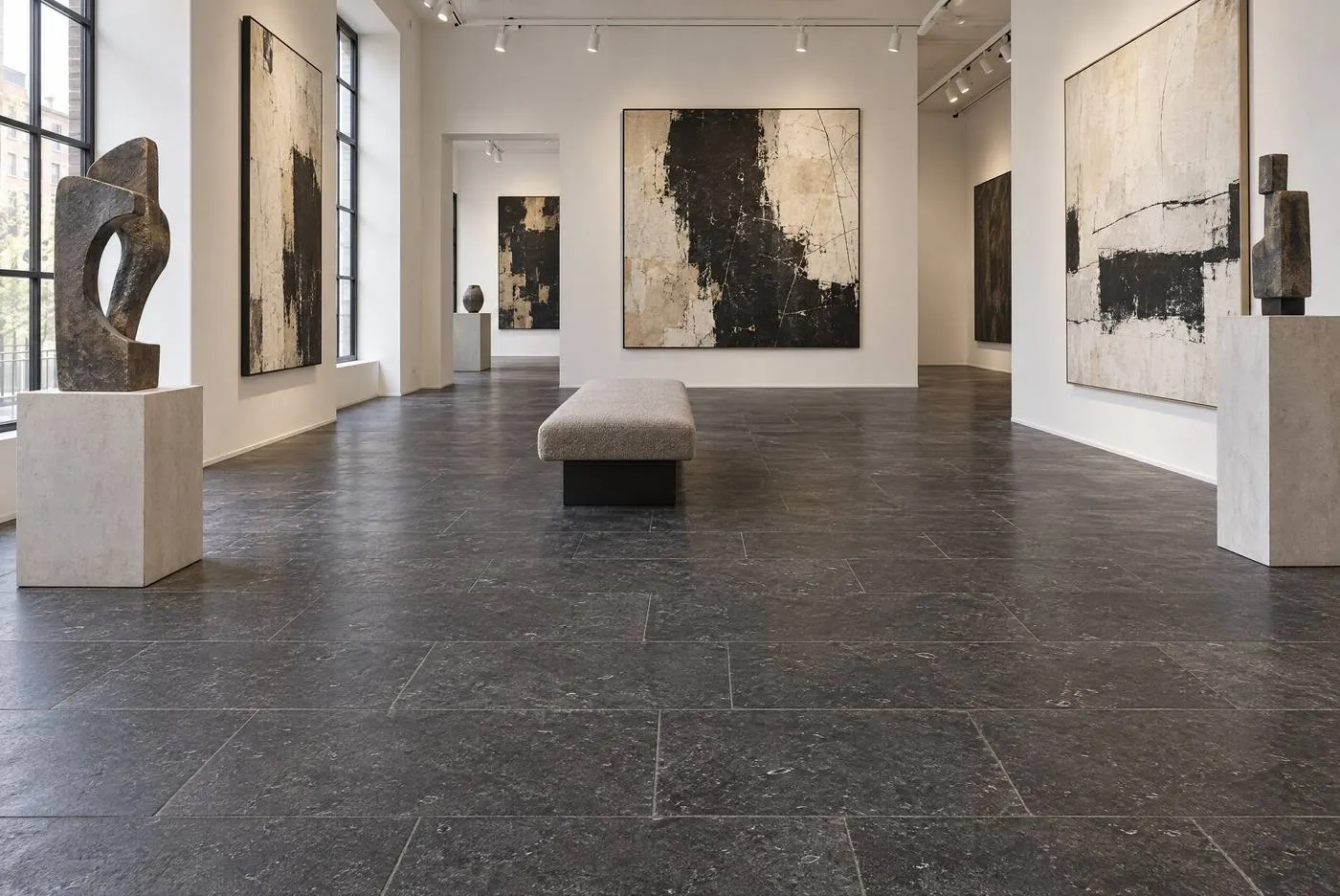 Lime Black limestone