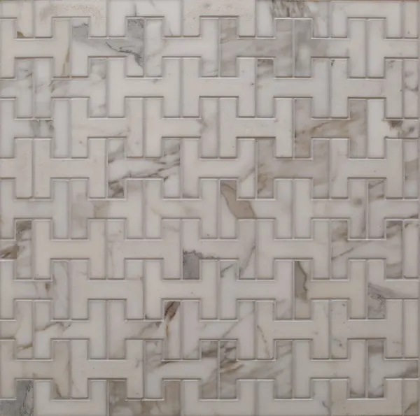 Hudson Key – Calacatta Gold waterjet mosaic