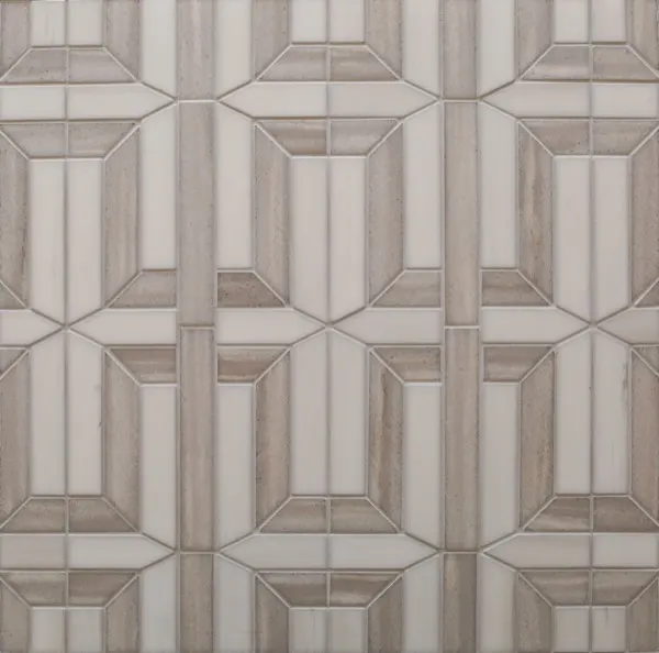 Laurel – Nestos & Bianco Dolomite waterjet mosaic