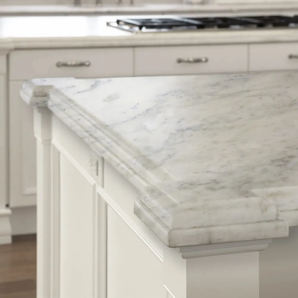 Olympian White marble tiles