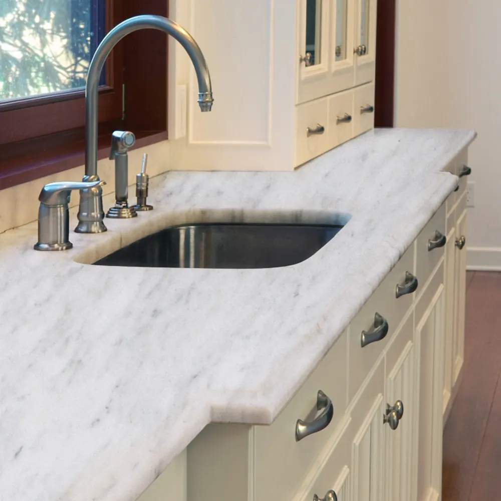 Olympian White marble tiles