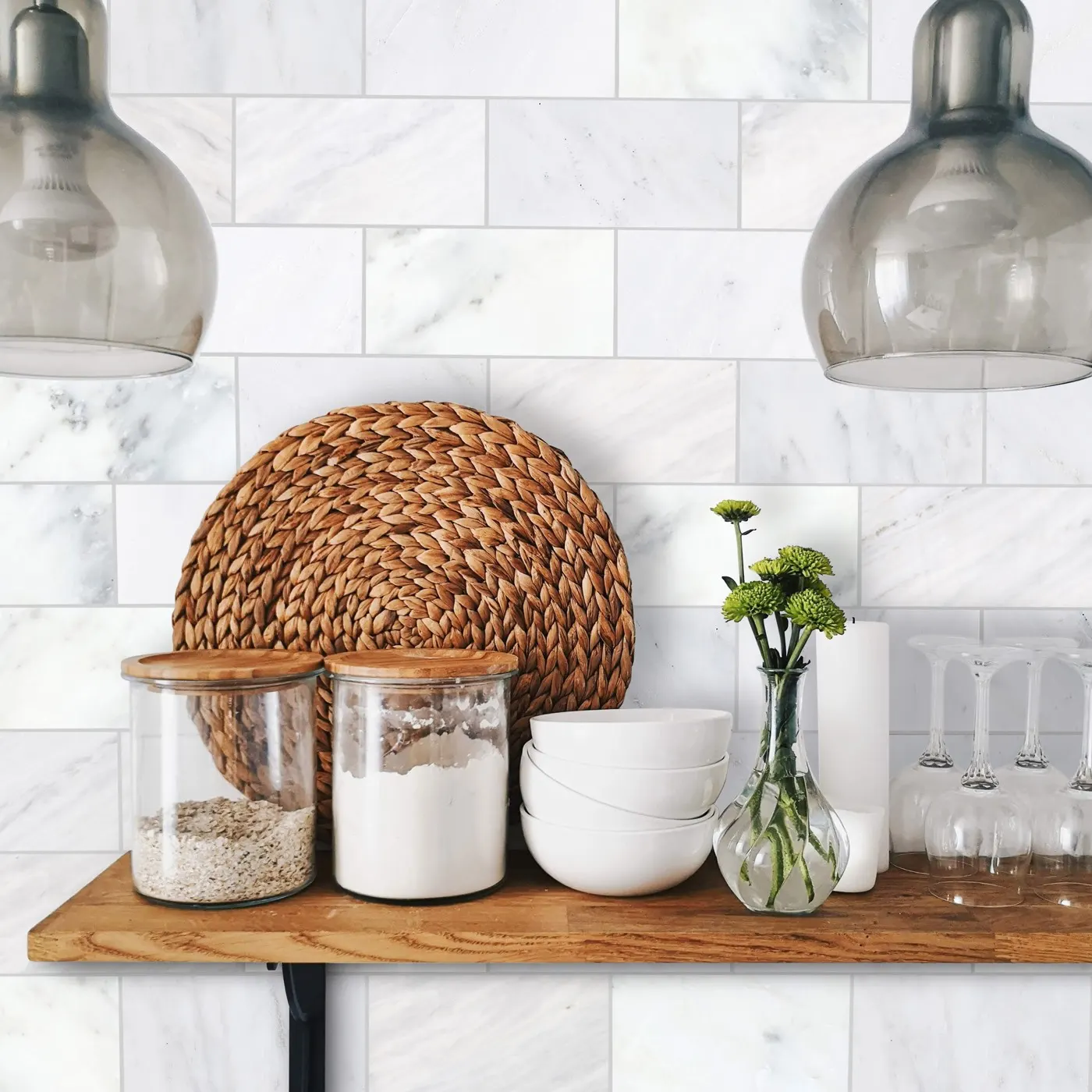 Oriental White marble tiles