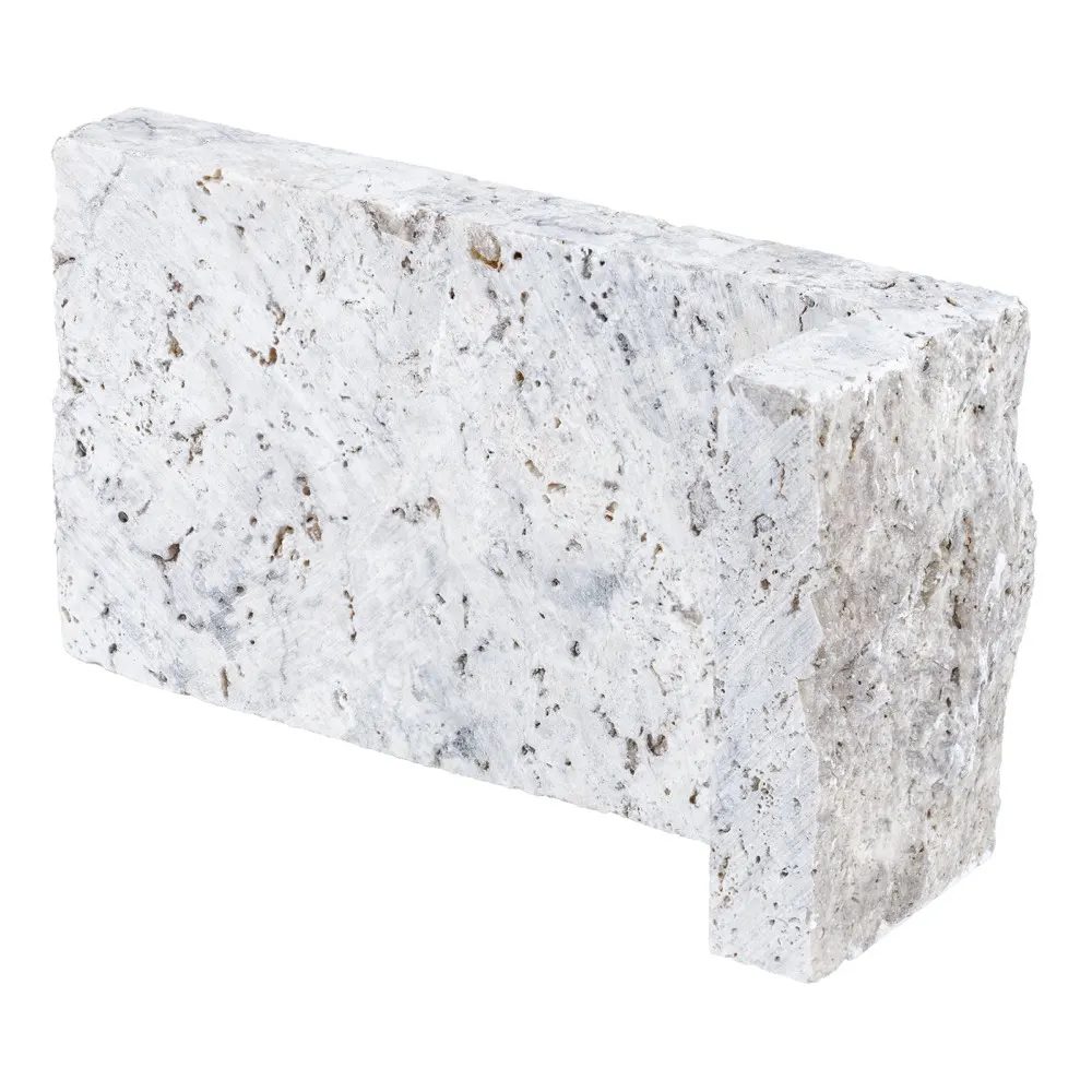 Silver travertine tiles