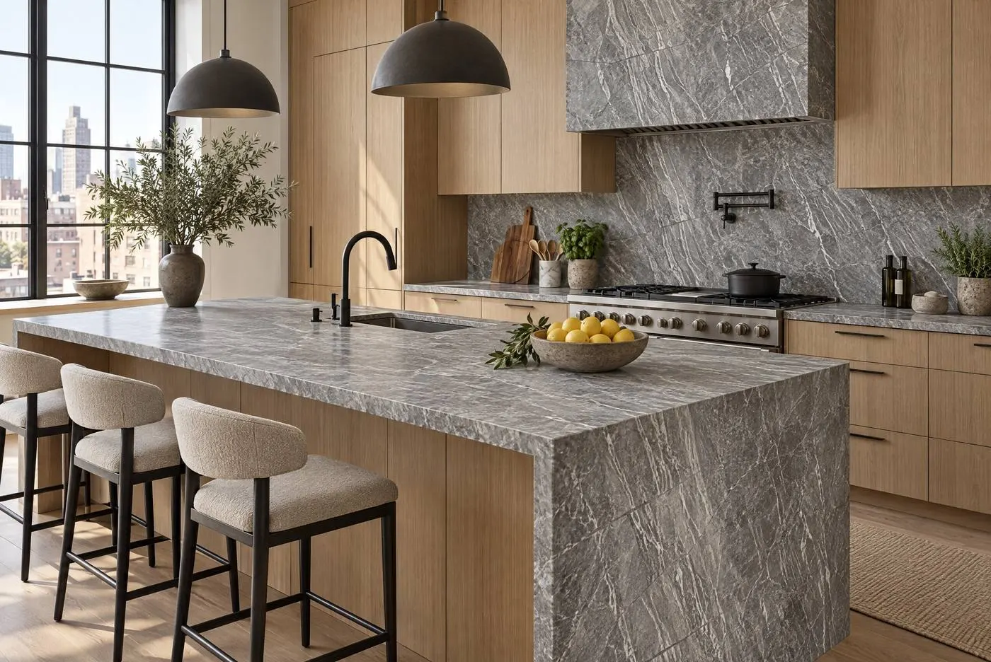 Tritone Grey limestone