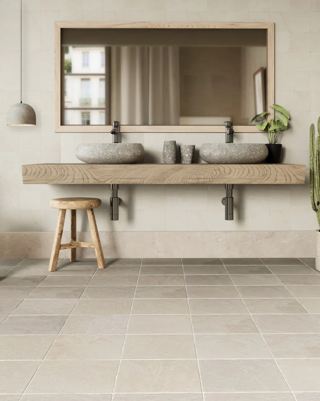 Vanilla Bianco marble installed