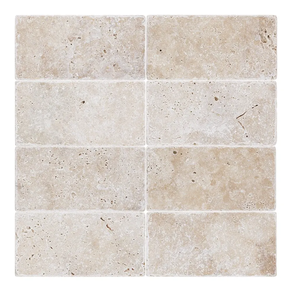 Walnut travertine tiles