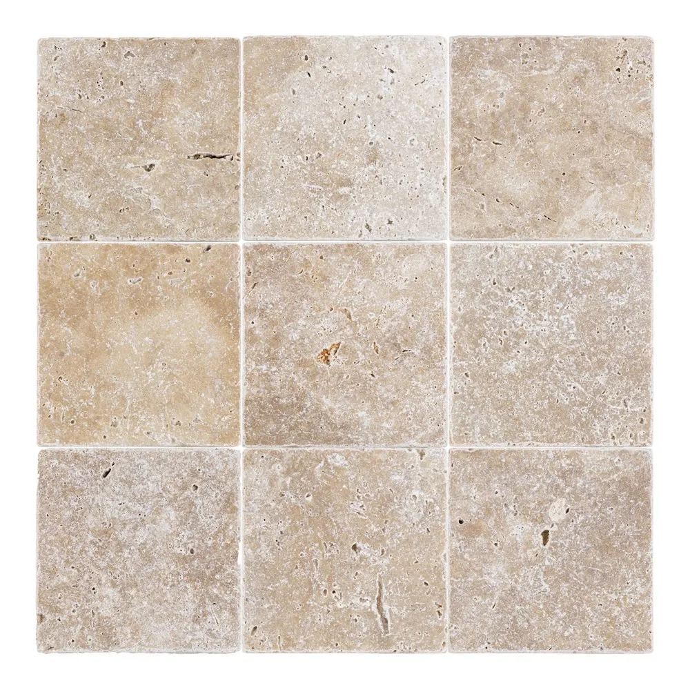 Walnut travertine tiles