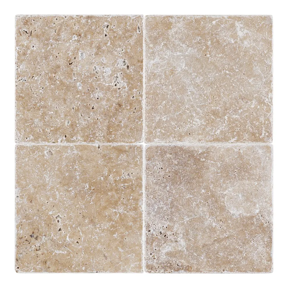 Walnut travertine tiles