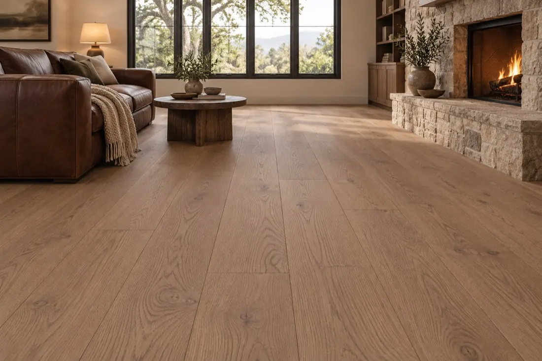 Burlap Oak floor in a room