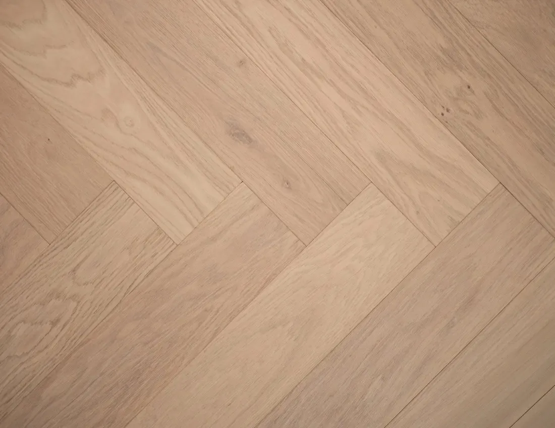 Oat Herringbone boards from above
